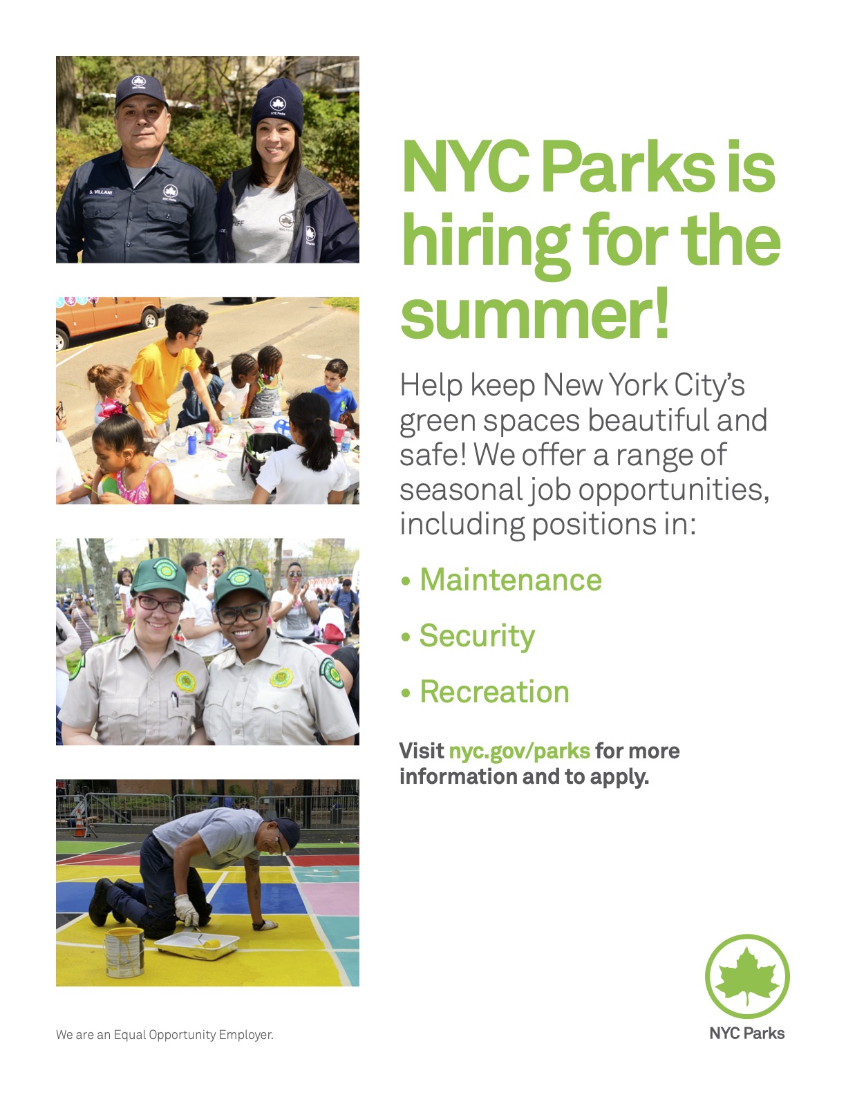 2023-Parks-NYCP23296-Seasonal Jobs- Maintenance Security and Rec Flyer March 2023