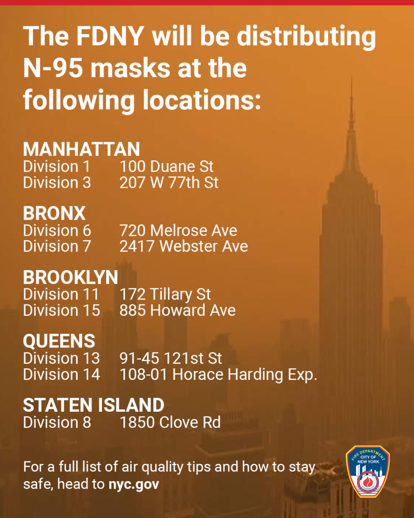 FDNY is distributing N-95 masks