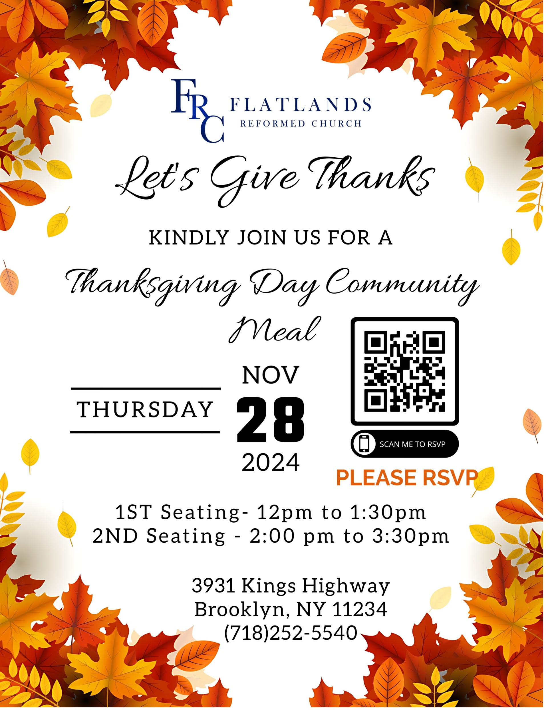 2024-Flatlands Church Thanksgiving Community Meal