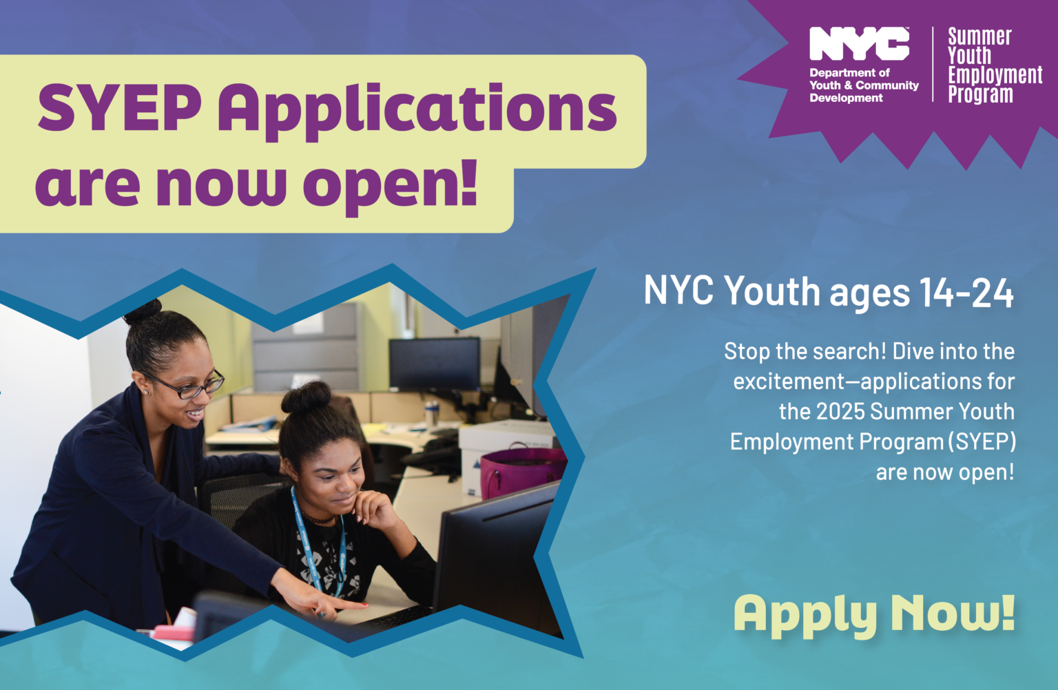 Brooklyn Community Board 14 Apply for Summer Youth Employment (SYEP)