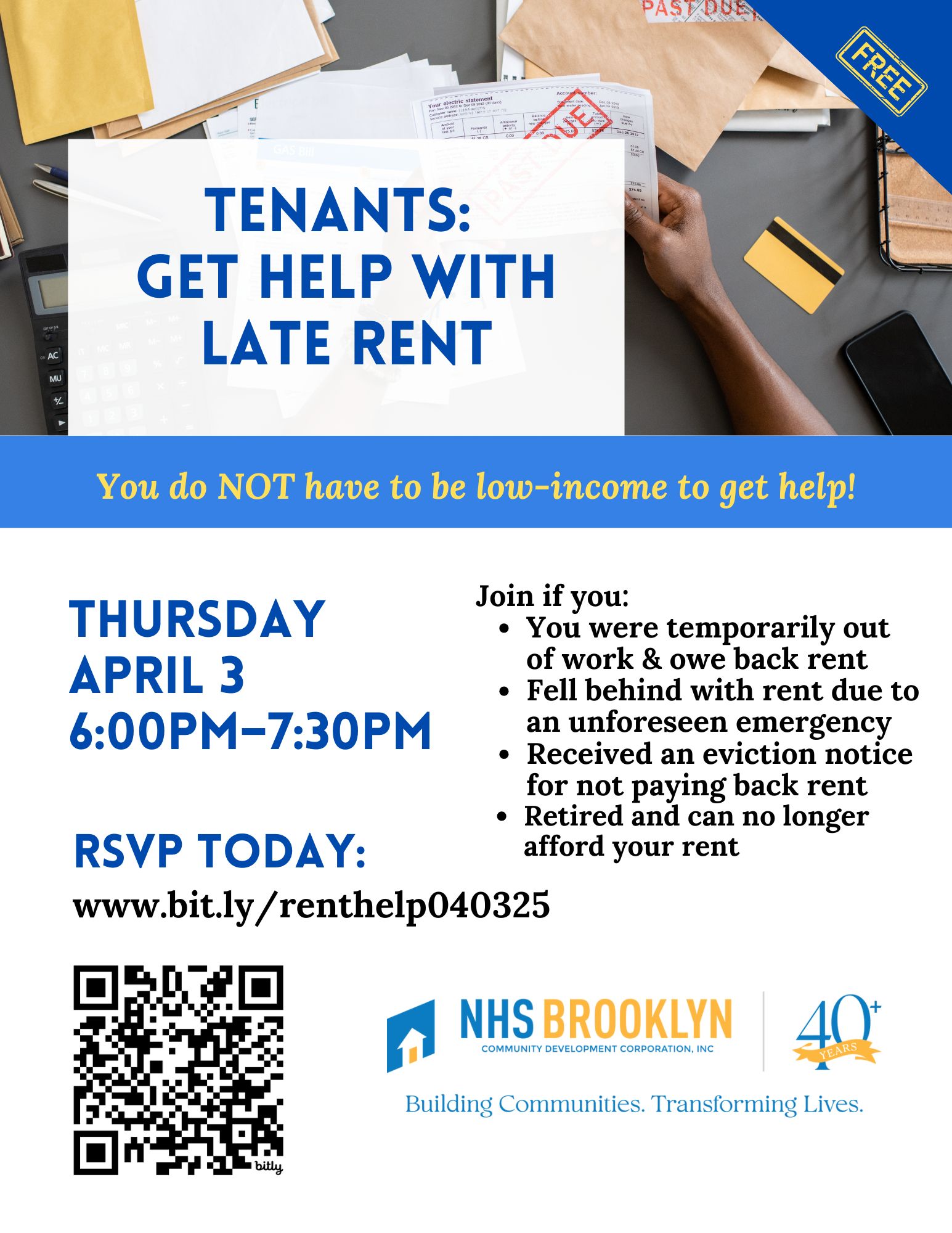 2025-Help with Late Rent Webinar 04032025 flyer