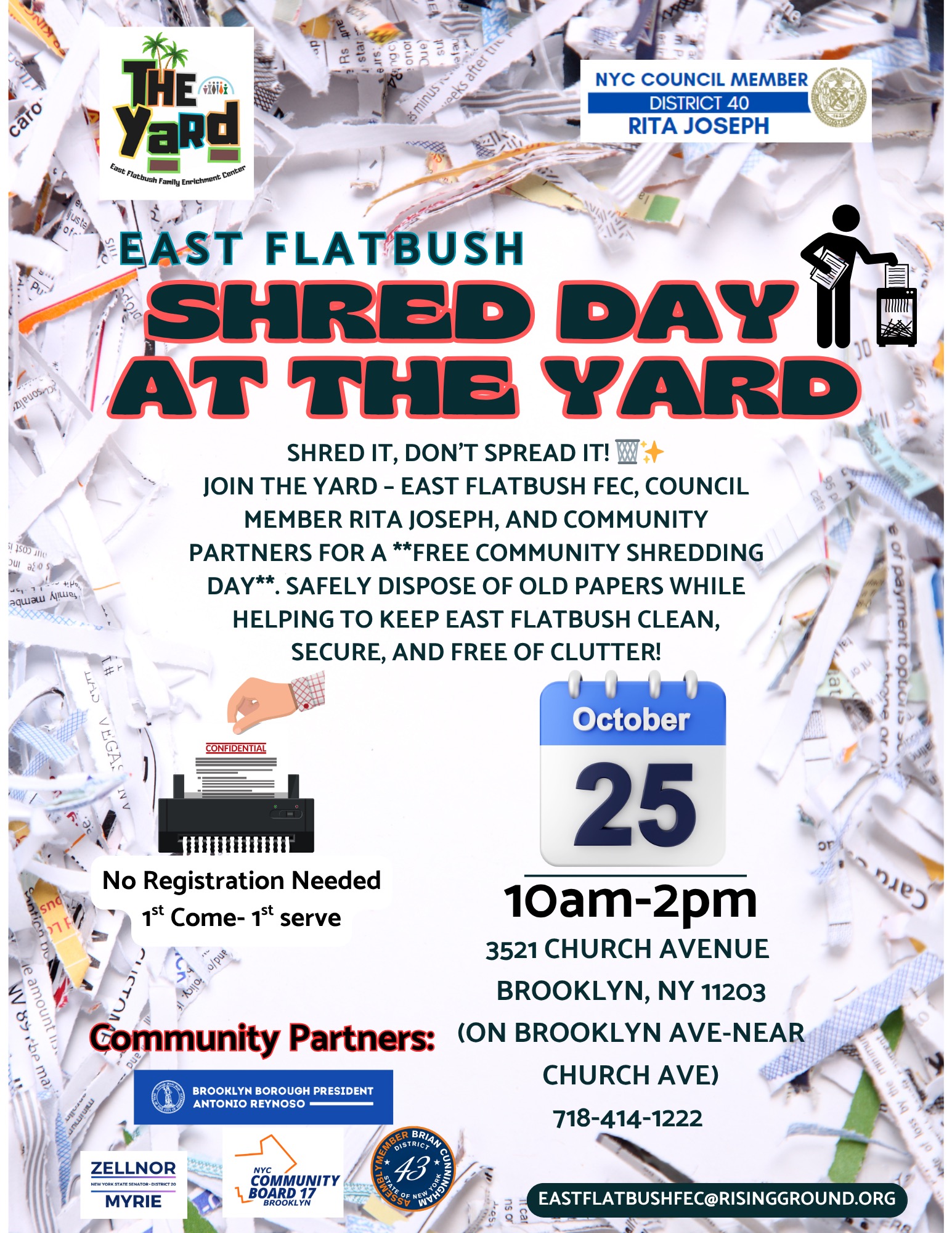 Shred Day at the Yard 2025 Flyer - 1