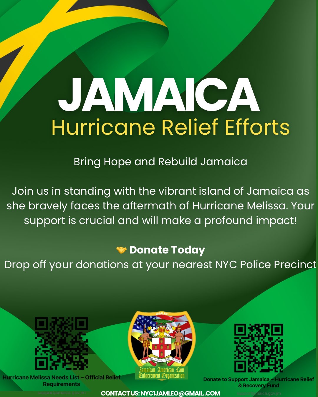 2025-Jamaica Hurricane Relief Efforts Flyer
