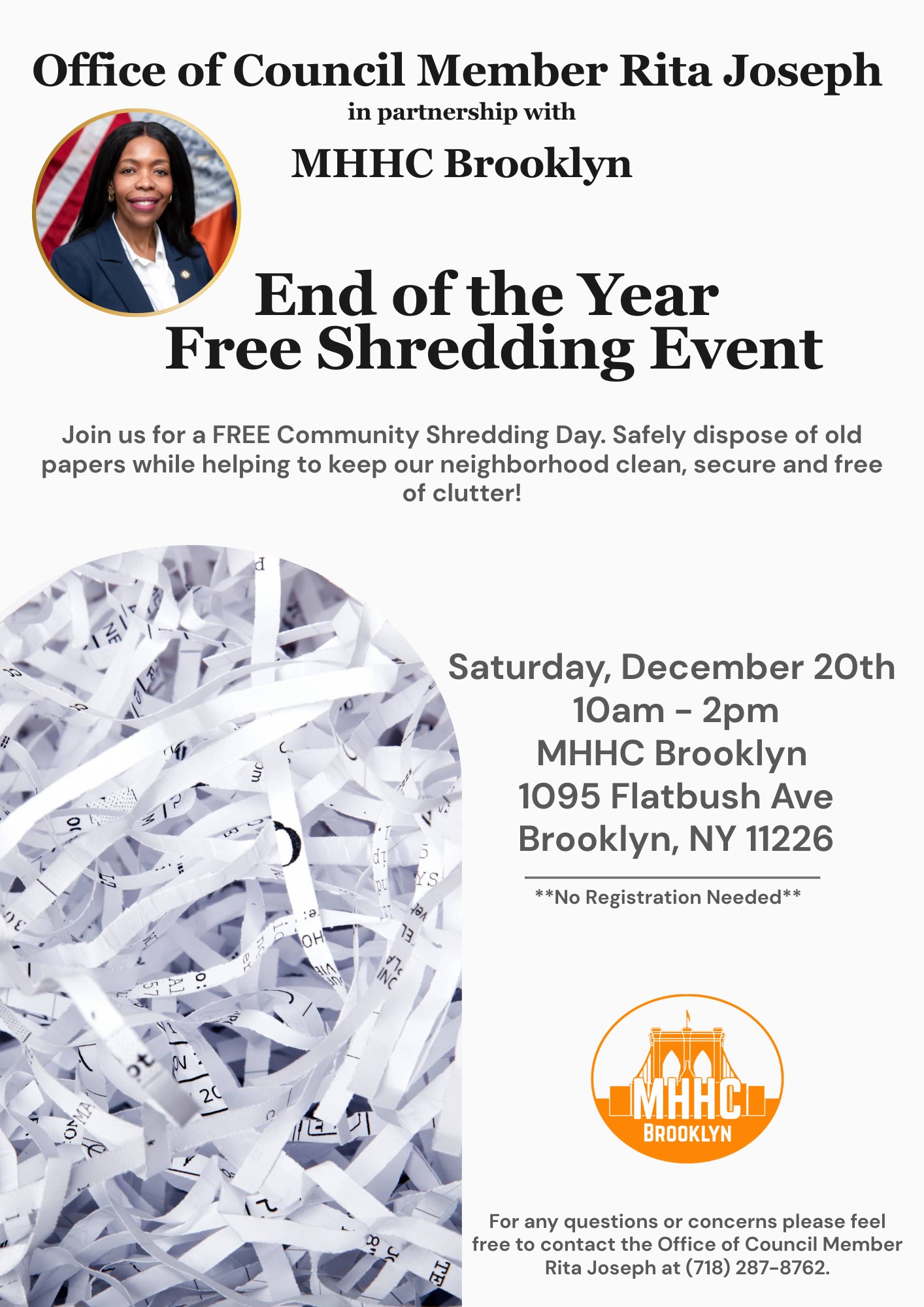 2025-End of Year Shredding Event 2025 - Dec 20th