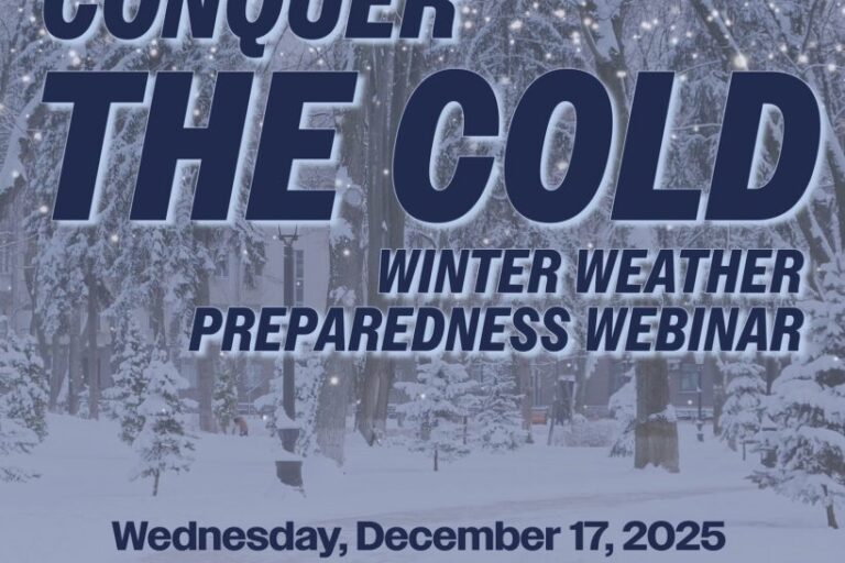 2025-Winter Weather Preparedness Webinar, Conquer The Cold