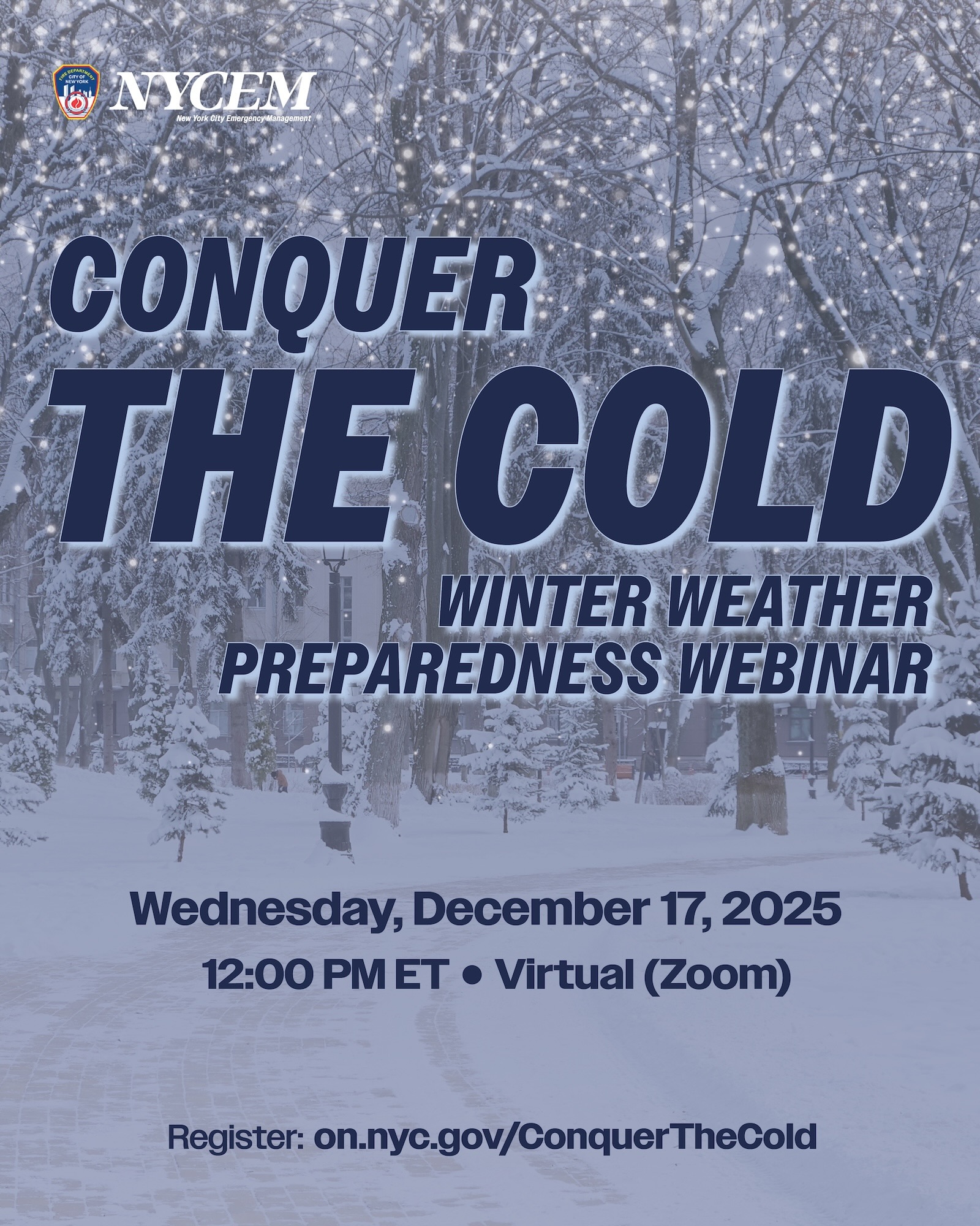 2025-Winter Weather Preparedness Webinar, Conquer The Cold