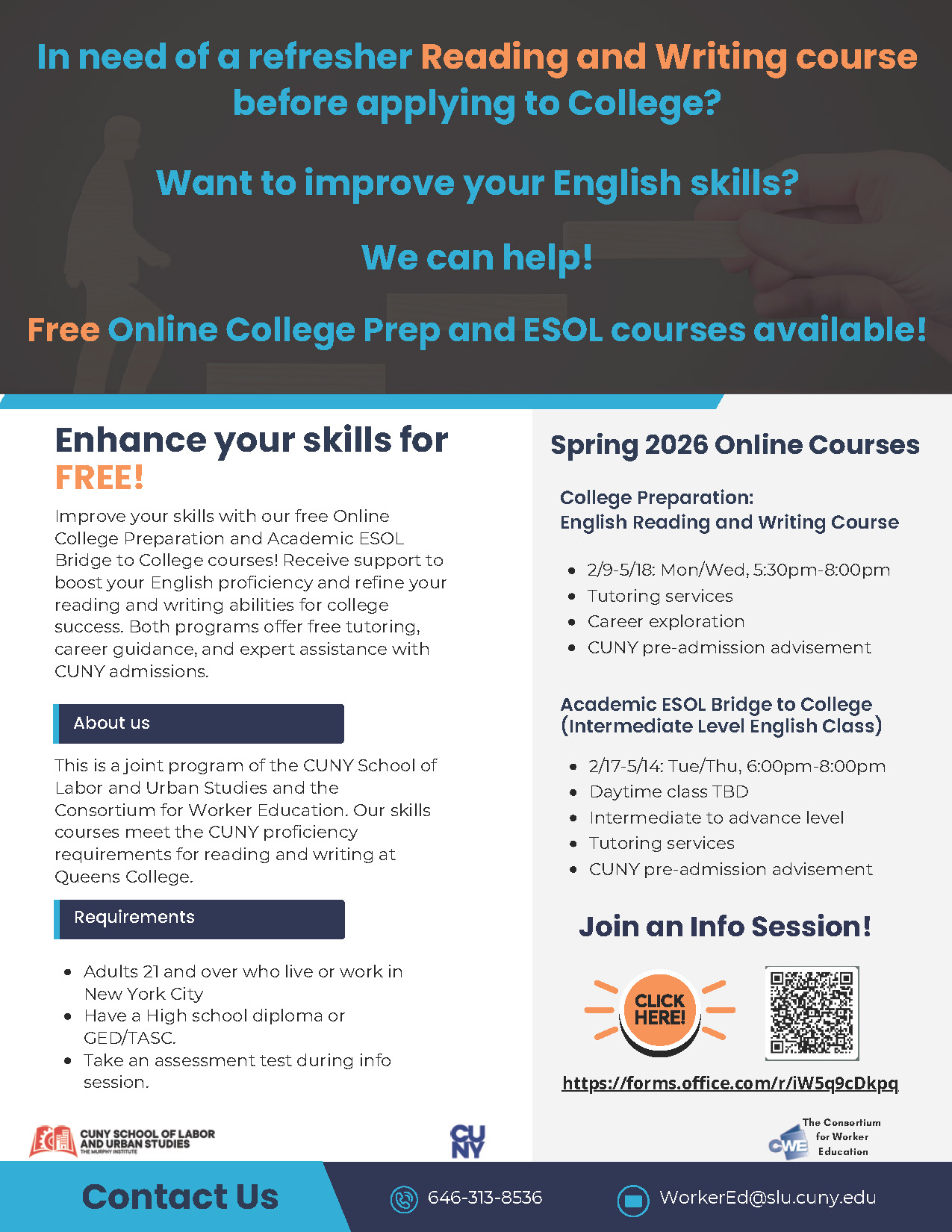 Spring 2026 College Prep ESOL