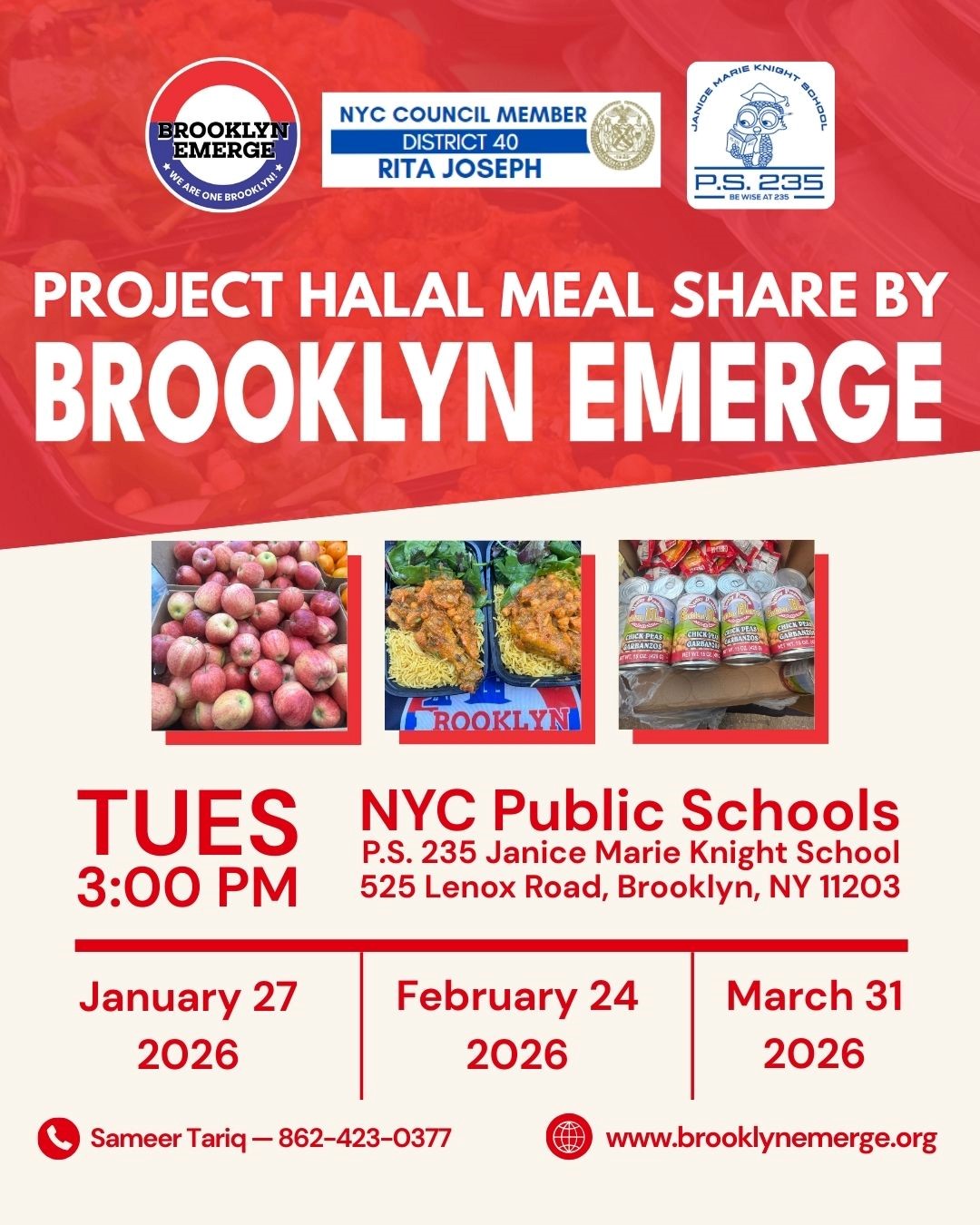 2026-Brooklyn Emerge - PS 235 Pantry - Jan Feb Mar