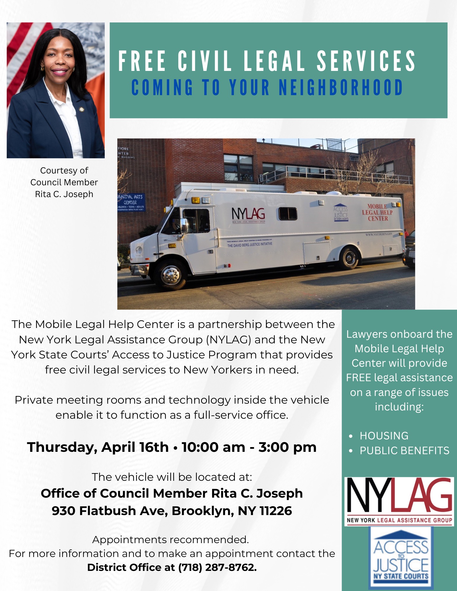 NYLAG Van 2023 - 2024 Flyers - March NYLAG VAN