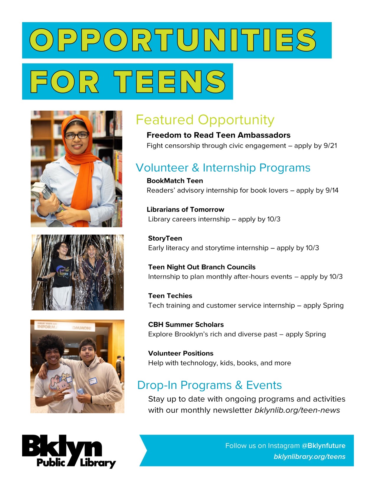 2026-2026 2027 Teen Opp Flier