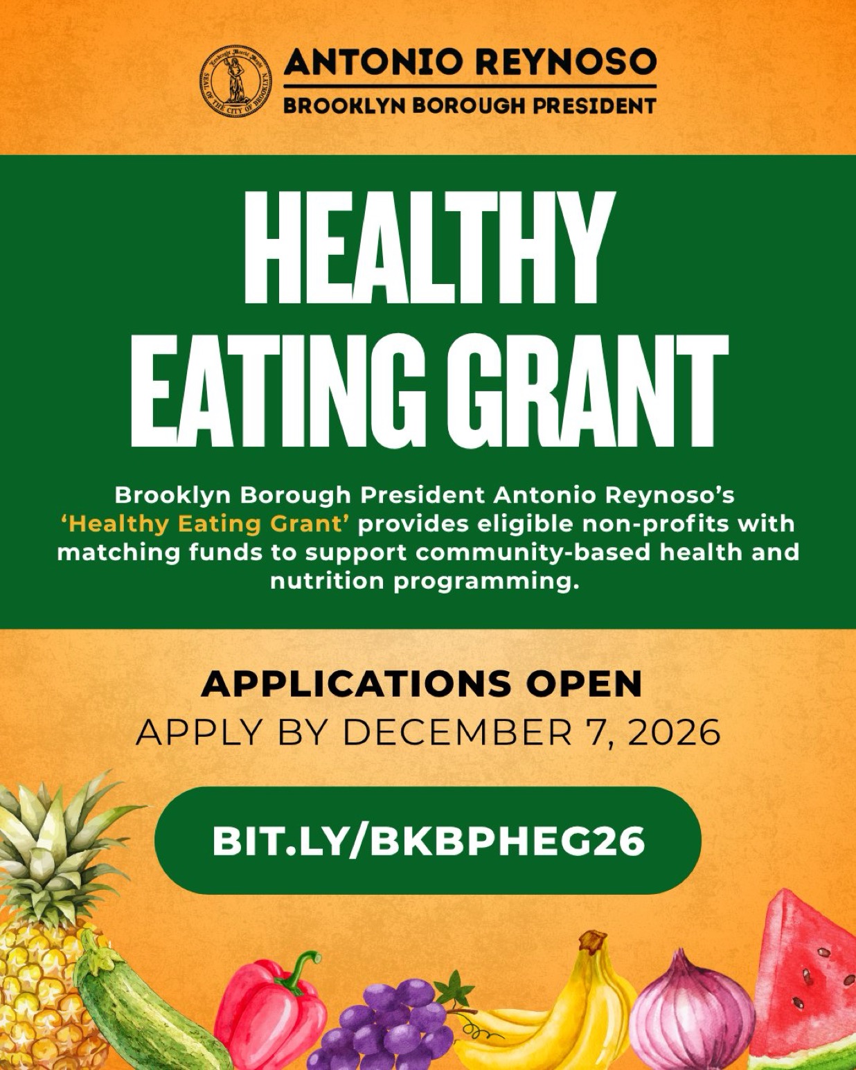 2026-Healthy Eating Grant Flyer